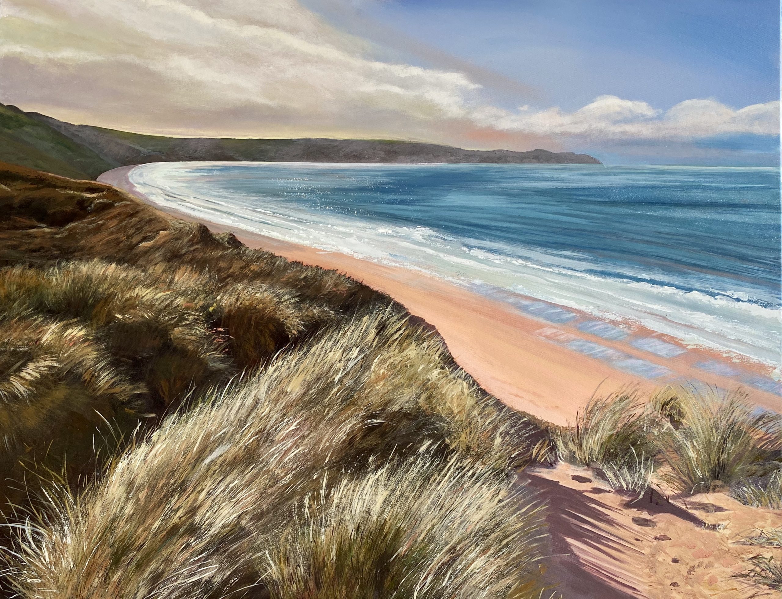 Woolacombe Bay painting