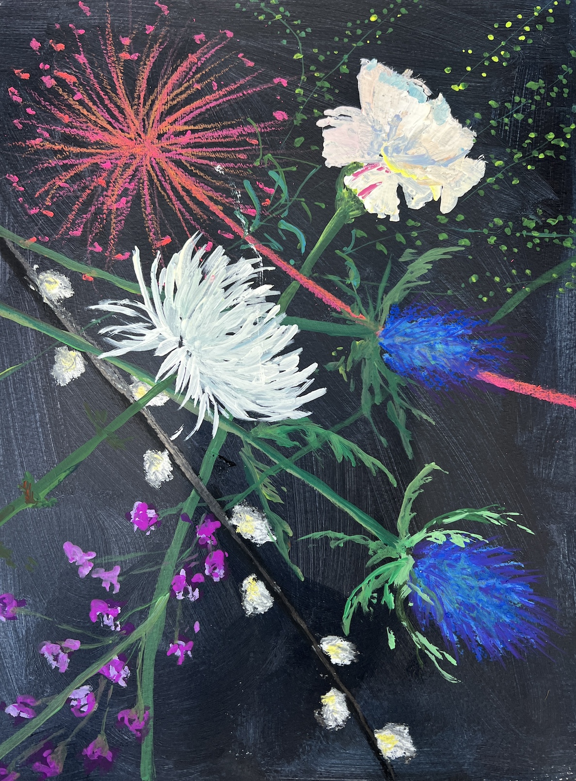 Botanical Mixed Media Painting workshop